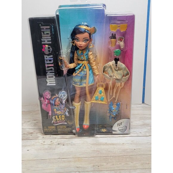 Monster High CLEO DeNILE w/Tut Pet G3 Reboot Mattel‎ 2022 Fashion Doll New - Picture 8 of 12